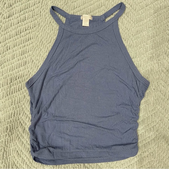 Scrunched Halter Tank Top - Picture 1 of 4